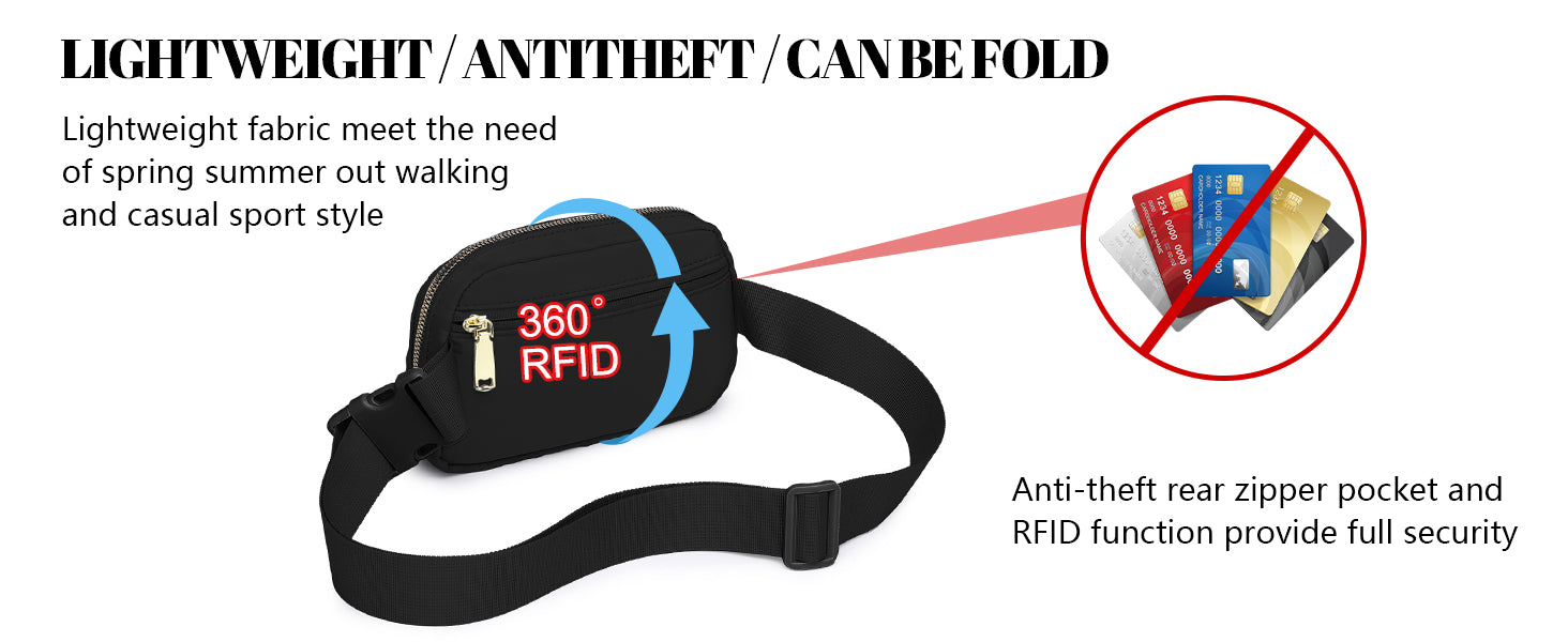 Miss Lulu Bum Bag for Women Bumbag Fanny Pack Fashion Waist Packs Belt Bags