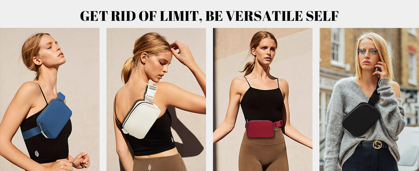 Miss Lulu Bum Bag for Women Bumbag Fanny Pack Fashion Waist Packs Belt Bags