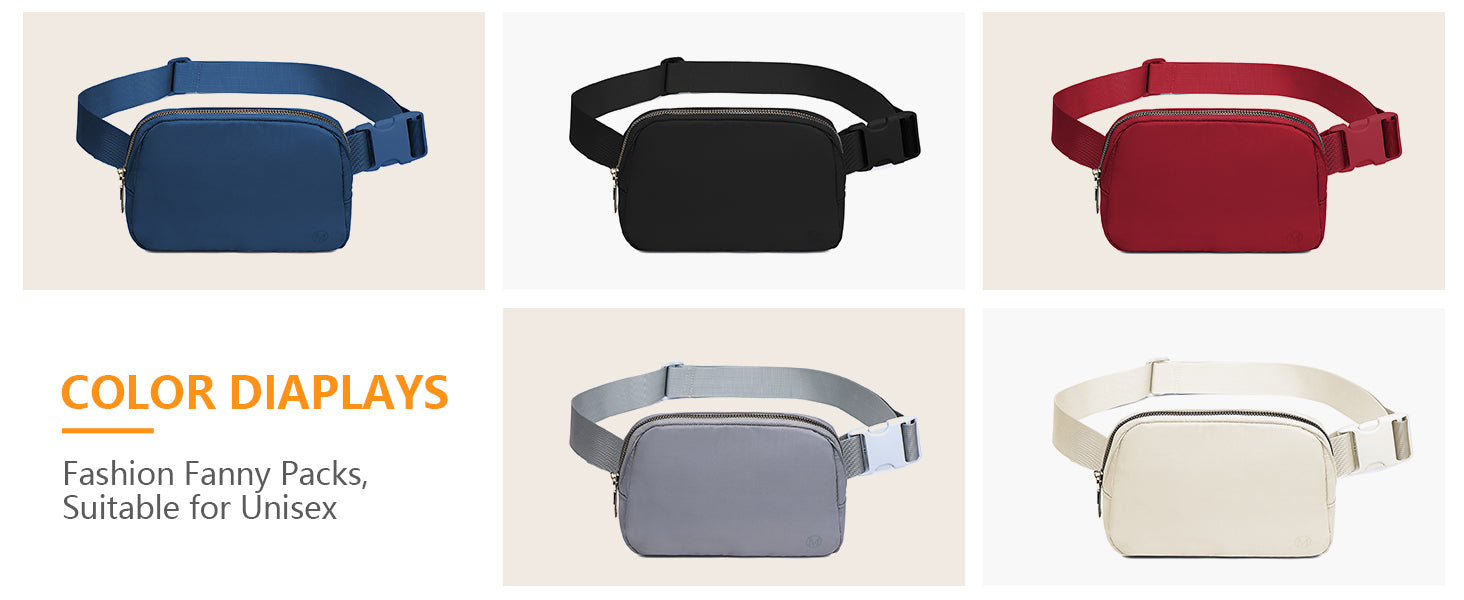 Miss Lulu Bum Bag for Women Bumbag Fanny Pack Fashion Waist Packs Belt Bags