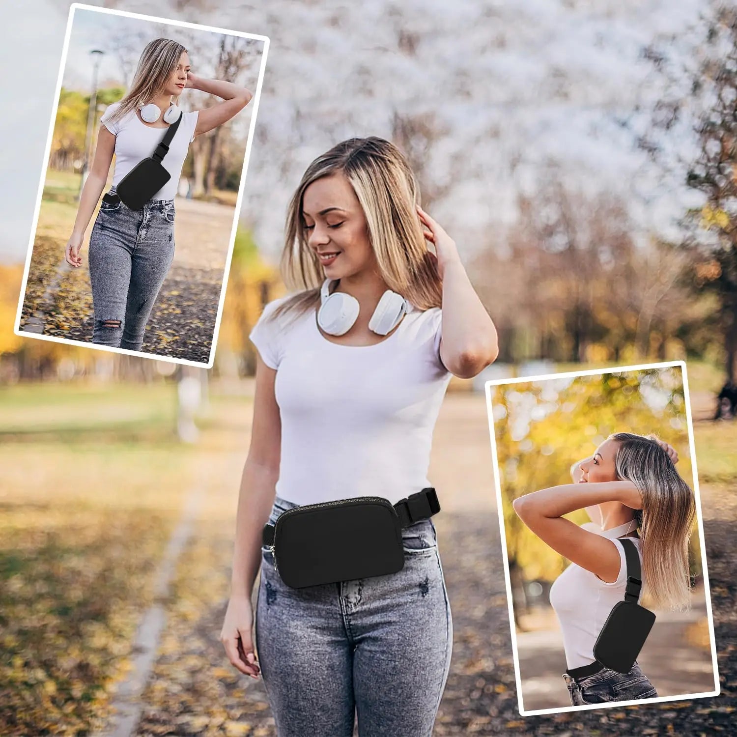 Miss Lulu Bum Bag for Women Bumbag Fanny Pack Fashion Waist Packs Belt Bags