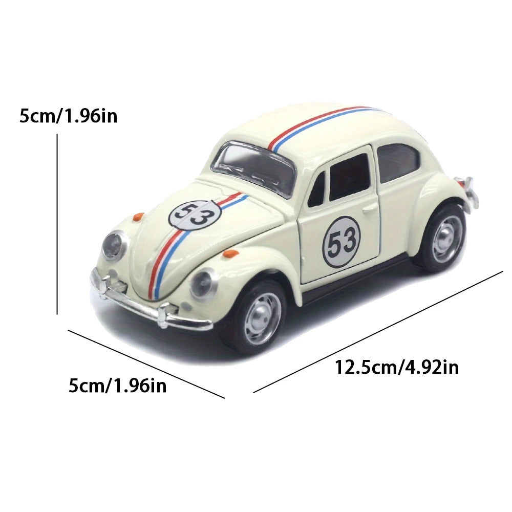 1:32 Vintage Die-Cast Racing Car Toy,High-Quality Metal Alloy, Manual Pull-Back, Suitable for Ages 3+,Collectible Classical Car