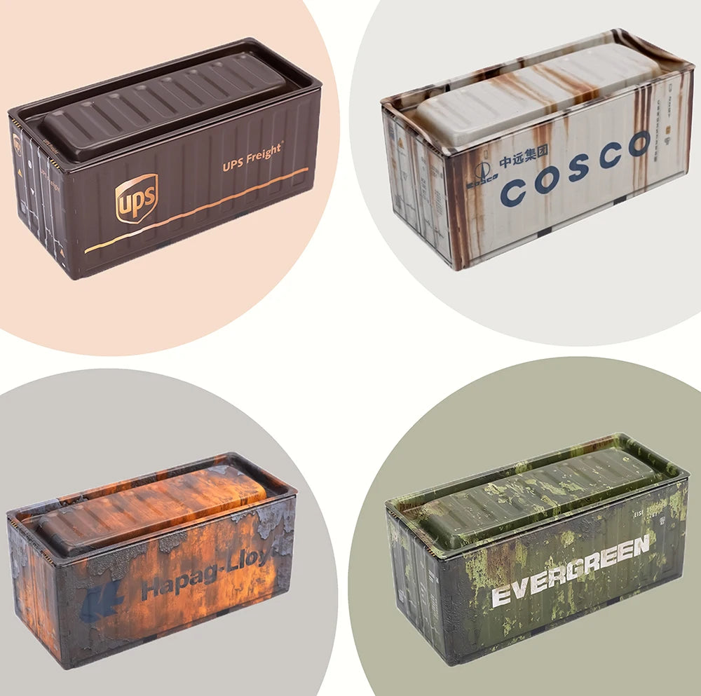 Mini Iron Storage Box Miniature Storage Iron Box Creative Decoration Collect Small Item Desktop Mini Container Model Kids Gifts