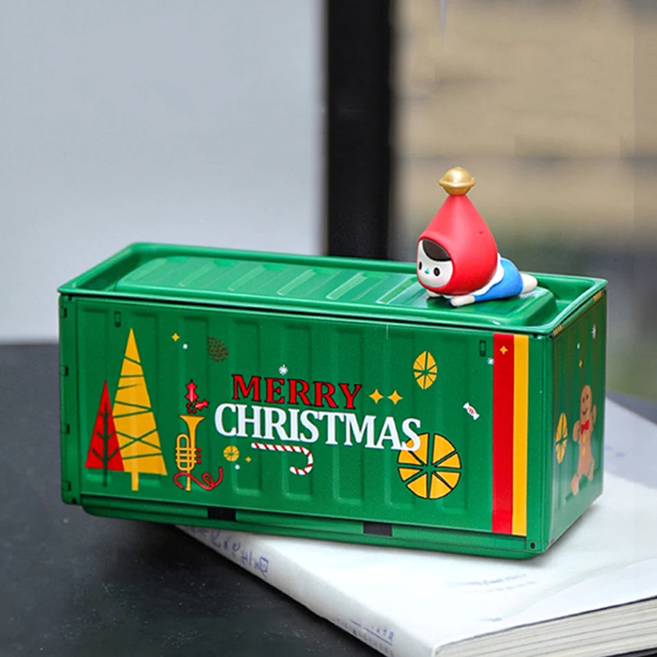 Mini Iron Storage Box Miniature Storage Iron Box Creative Decoration Collect Small Item Desktop Mini Container Model Kids Gifts