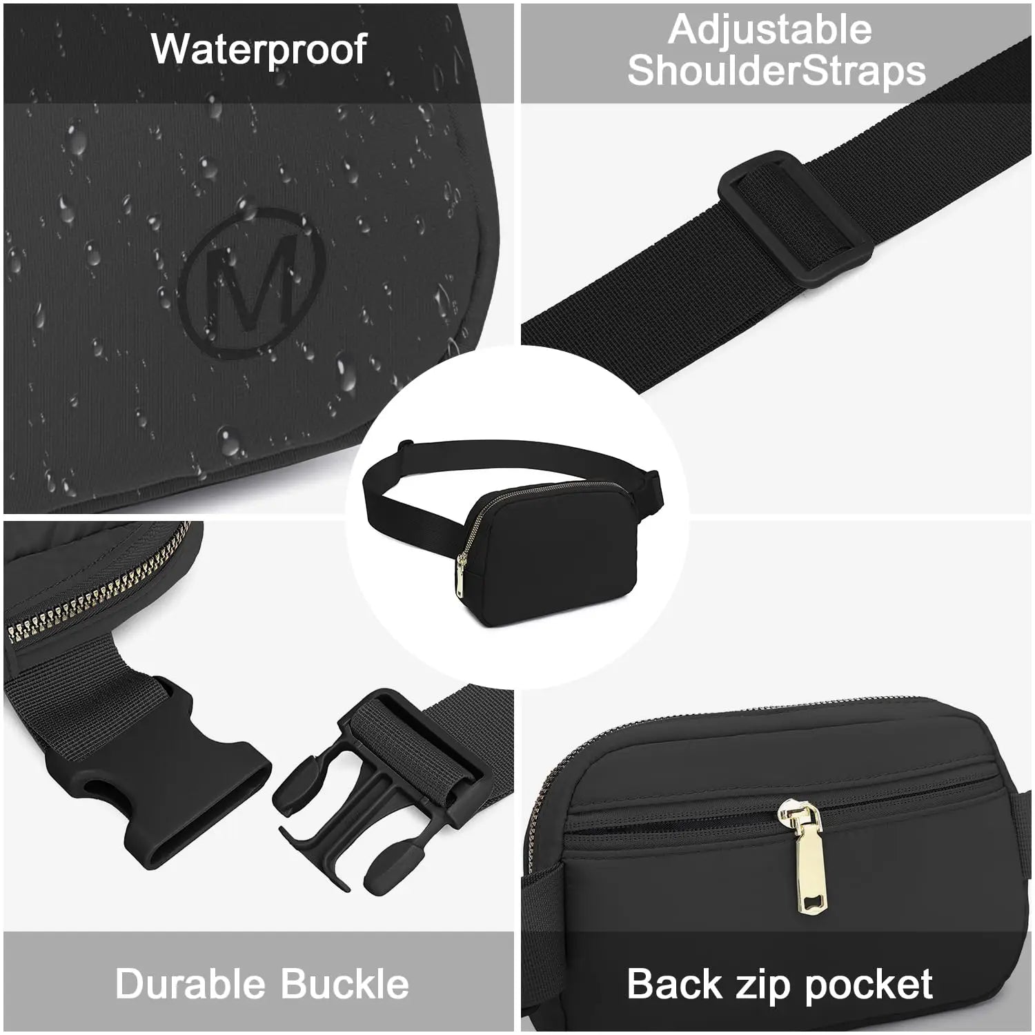 Miss Lulu Bum Bag for Women Bumbag Fanny Pack Fashion Waist Packs Belt Bags