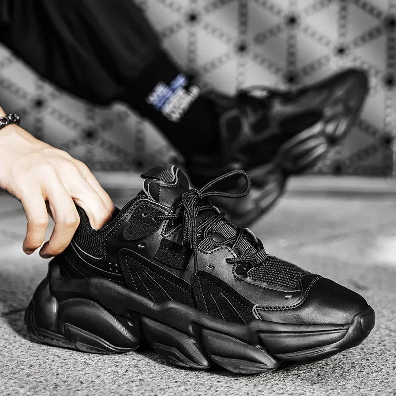 Men Sneakers Hidden Heels Elevator Shoes Plus Size 45 46 Heightening Shoes For Men Fashion Breathable 8cm 6cm Sports Taller Shoe