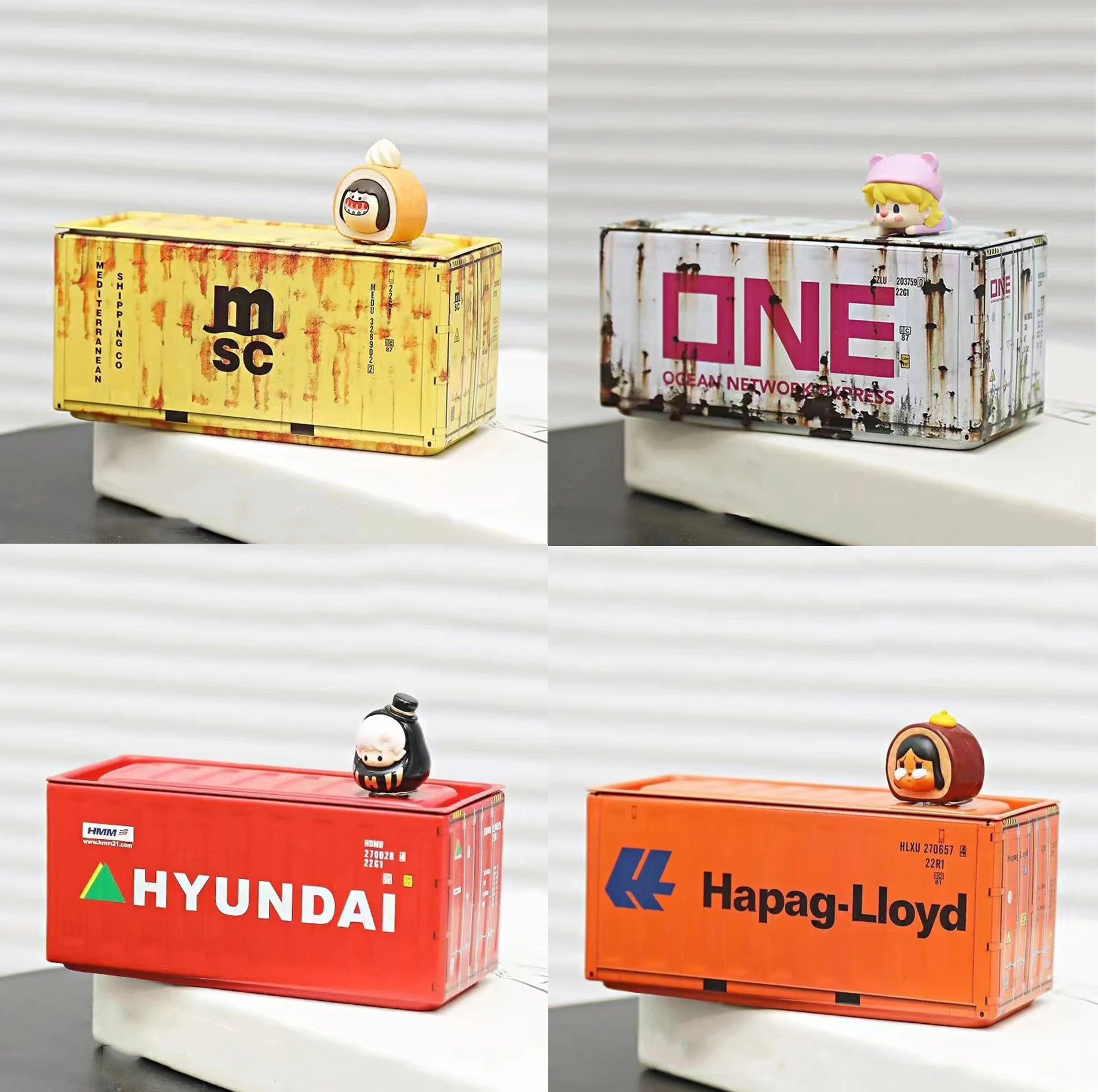 Mini Iron Storage Box Miniature Storage Iron Box Creative Decoration Collect Small Item Desktop Mini Container Model Kids Gifts