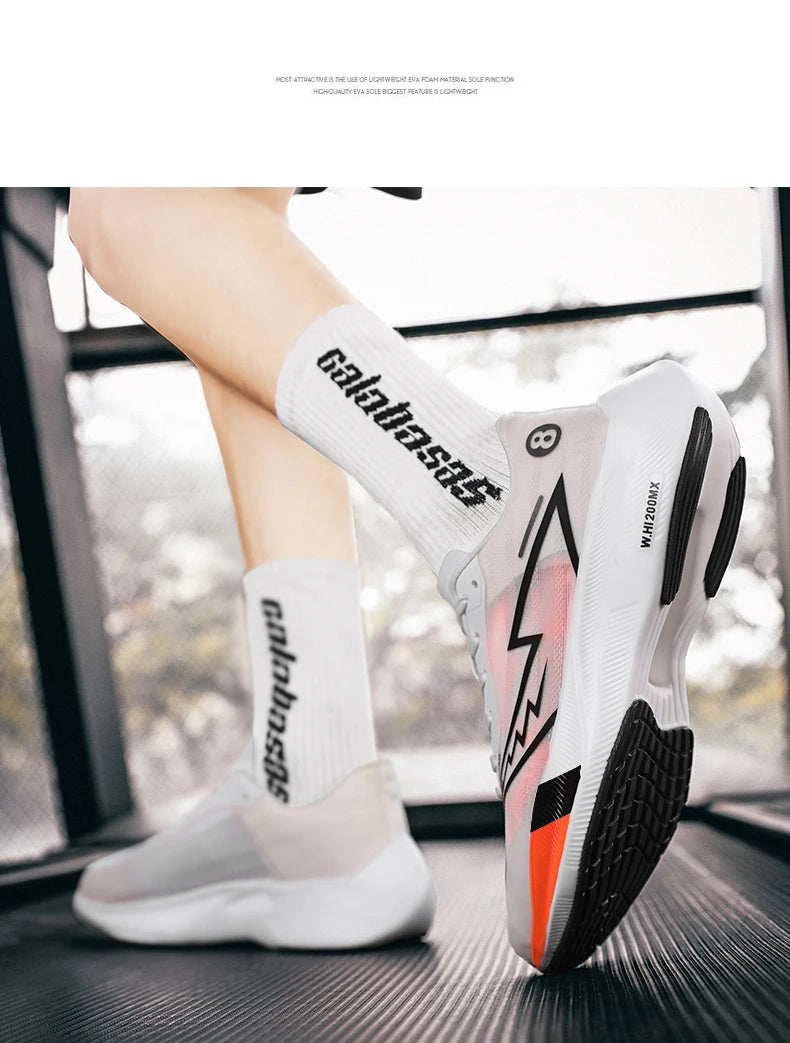 Fashion Men's Sneakers Summer Comfy Breathable Gym Sports Shoes Cushioned Support Running Shoes Tennis Cross Training Shoes