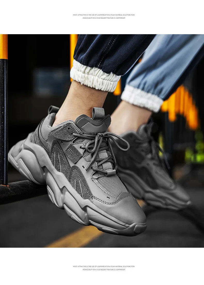 Men Sneakers Hidden Heels Elevator Shoes Plus Size 45 46 Heightening Shoes For Men Fashion Breathable 8cm 6cm Sports Taller Shoe