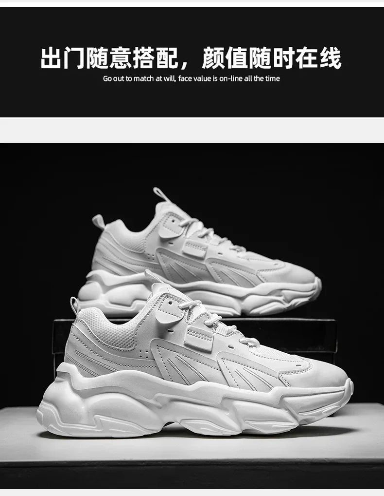 Men Sneakers Hidden Heels Elevator Shoes Plus Size 45 46 Heightening Shoes For Men Fashion Breathable 8cm 6cm Sports Taller Shoe