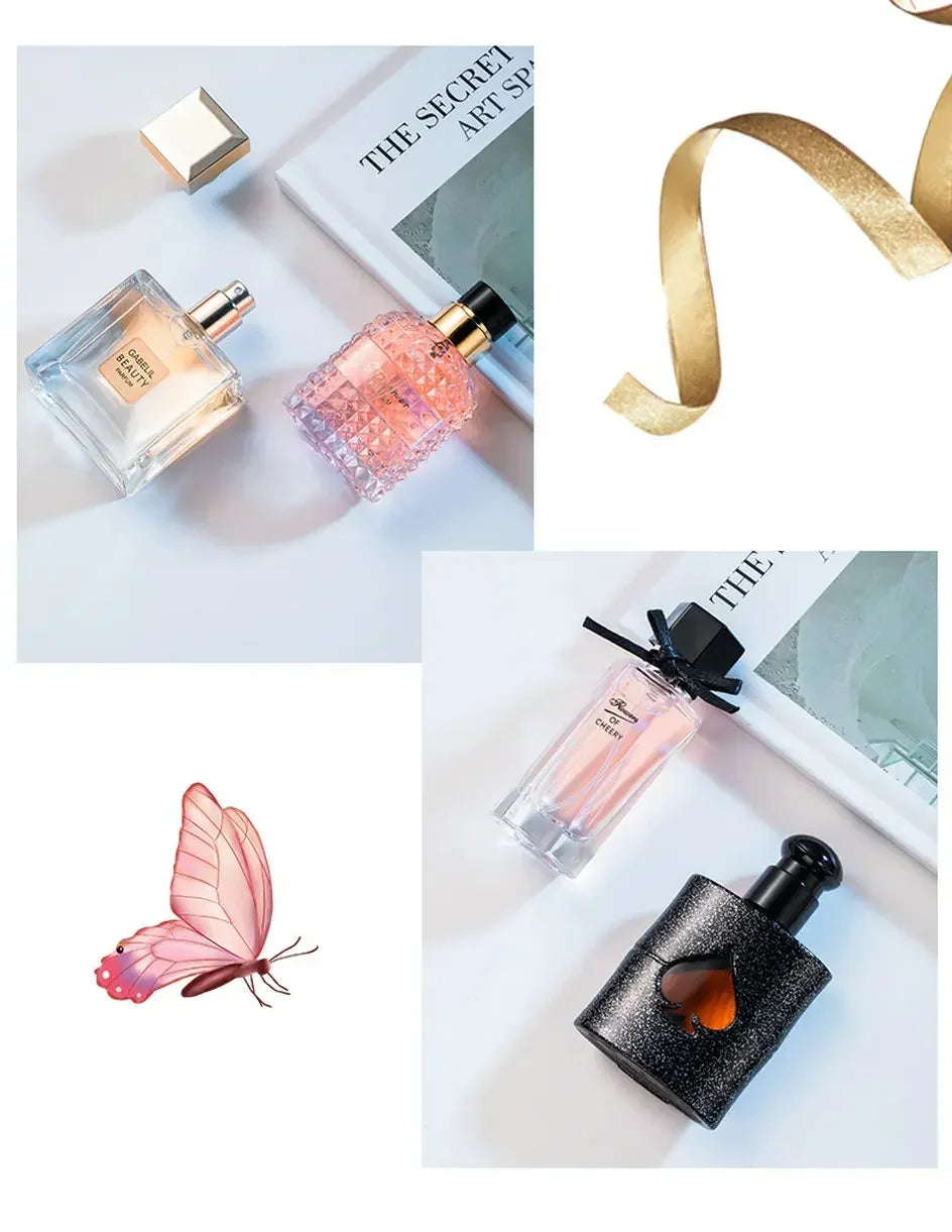 105ml Original Women Perfume Gift Box Four Piece Set, Eau De Parfum Long Lasting Fresh Plant Floral Scent, Perfect Gift Sets