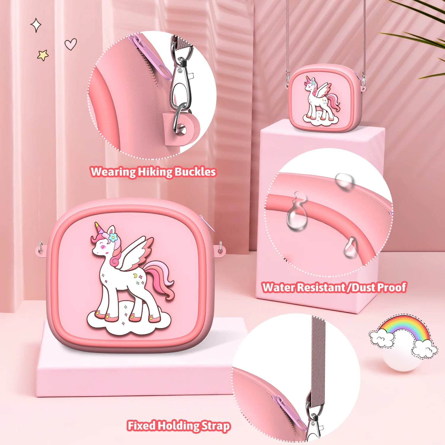 AMORUS Kids Camera Instant 1080P HD Dual Lens Selfie Digital Camera for Girls Boys Christmas Birthday Gifts Toys With 32G Print