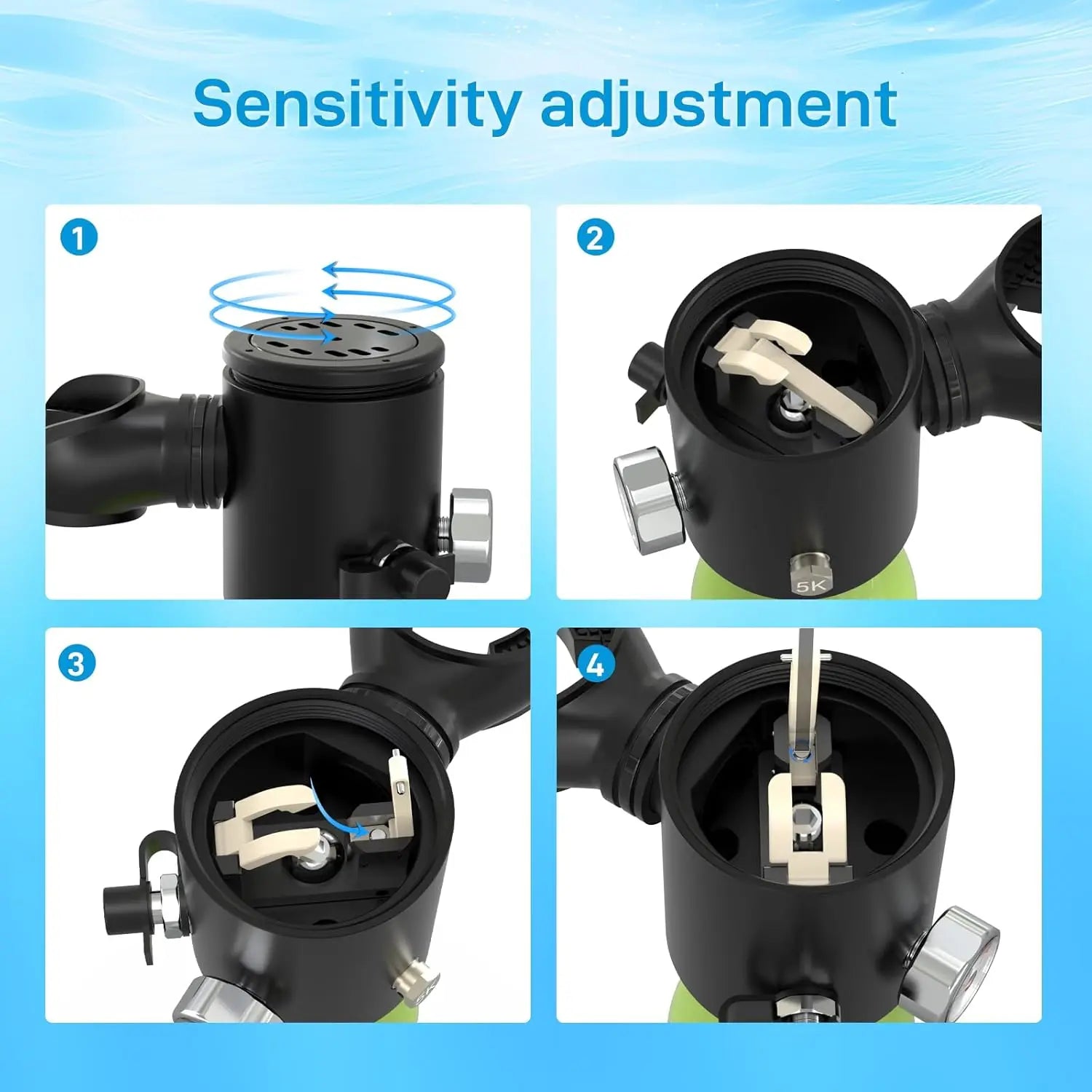 SOCRKLER 0.5L Scuba Diving Tank Set,Mini Oxygen Cylinder with Full Face Snorkel Mask,Portable Travel Diving Kit Christmas Gift