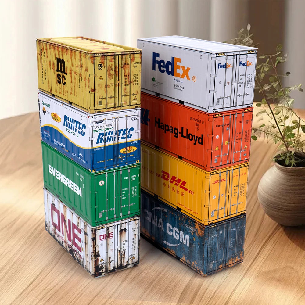 Mini Iron Storage Box Miniature Storage Iron Box Creative Decoration Collect Small Item Desktop Mini Container Model Kids Gifts