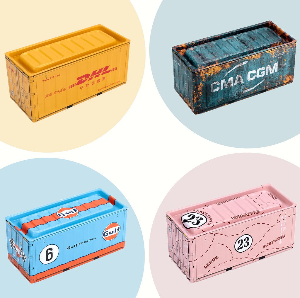 Mini Iron Storage Box Miniature Storage Iron Box Creative Decoration Collect Small Item Desktop Mini Container Model Kids Gifts