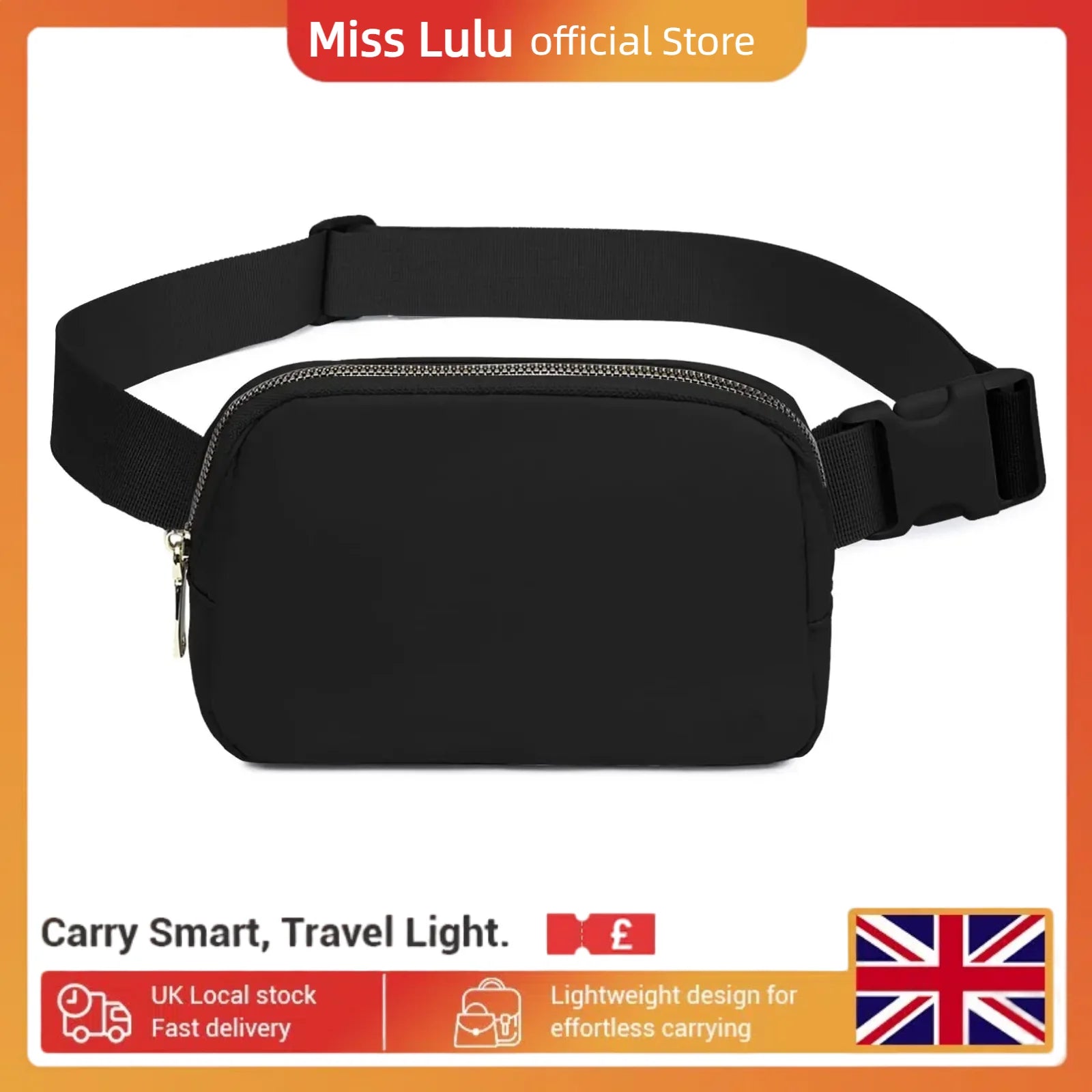 Miss Lulu Bum Bag for Women Bumbag Fanny Pack Fashion Waist Packs Belt Bags