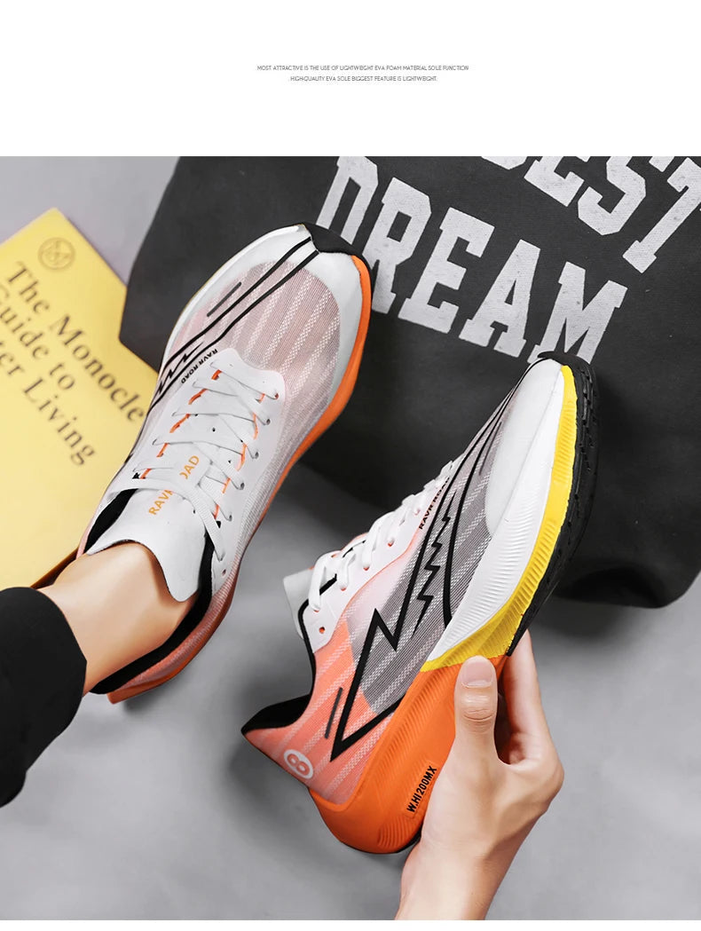 Fashion Men's Sneakers Summer Comfy Breathable Gym Sports Shoes Cushioned Support Running Shoes Tennis Cross Training Shoes