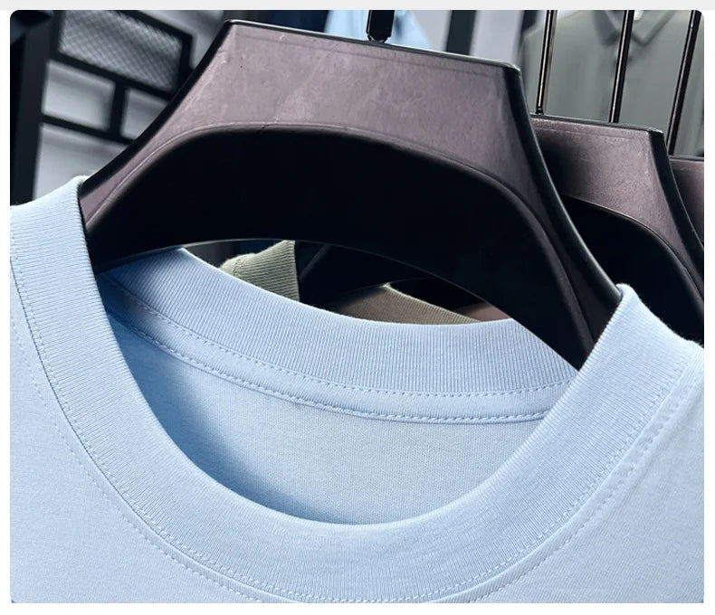 100% cotton men's short sleeve T-shirt fashion brand Paul Pony embroidery summer new high-end comfortable casual round neck top