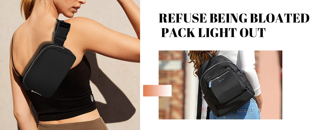 Miss Lulu Bum Bag for Women Bumbag Fanny Pack Fashion Waist Packs Belt Bags